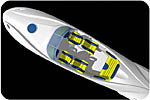 Дизайн катера на подводных крыльях